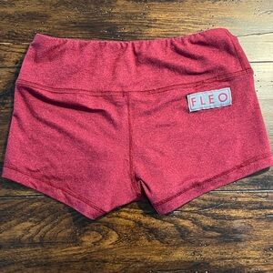 Fleo Athletic Shorts in Heathered Maroon 2” Inseam